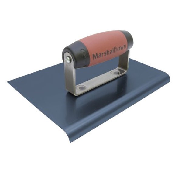 Marshalltown 14160 9"x6" Blue Steel Edger w/DuraSoft Handle