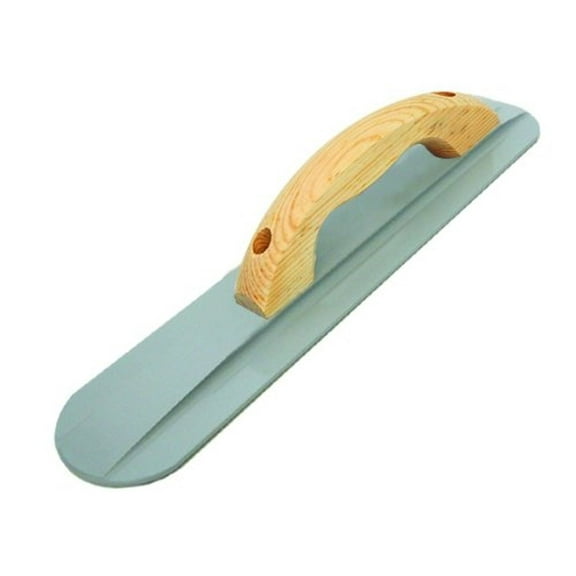 Marshalltown 155LRW, Round End Magnesium Hand Float, 24x3-1/8 inch with Large Round Wood Handle
