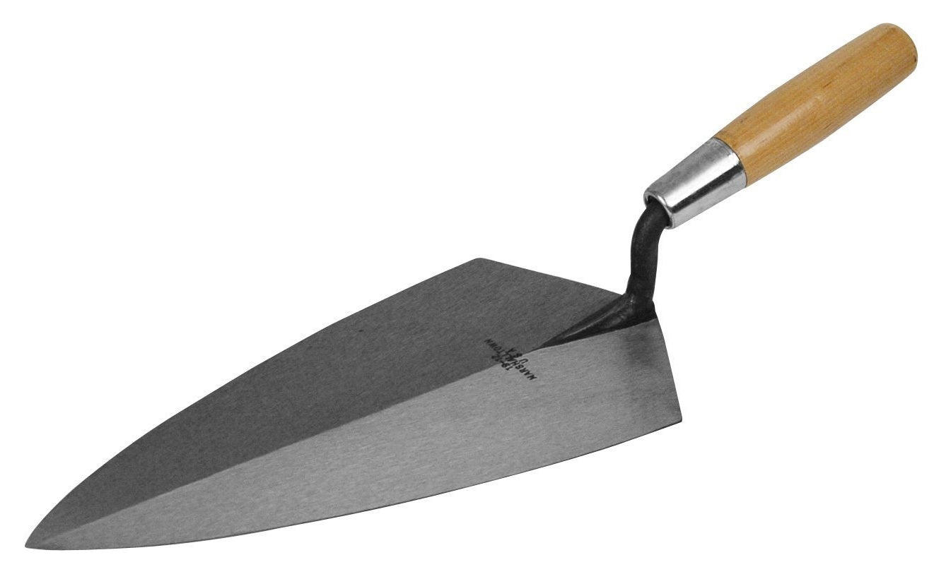 MARSHALLTOWN Philadelphia Style Brick Trowel - 10 1/2 X 5 1/4 Inch, Wood Handle, Made In USA