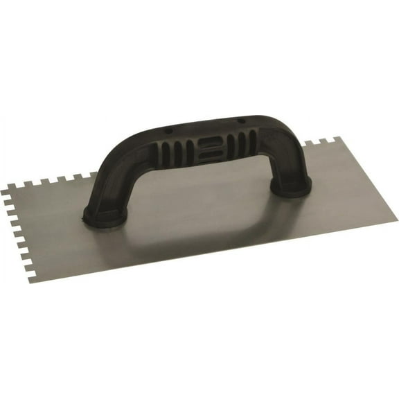 QLT 226 Trowel, 1/4 in W x 1/4 in D Notch, 11 in L, 4-1/2 in W, Square Notch