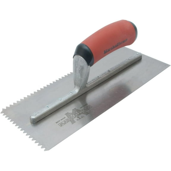1PC Marshalltown V-Notched Trowel w/Soft Grip
