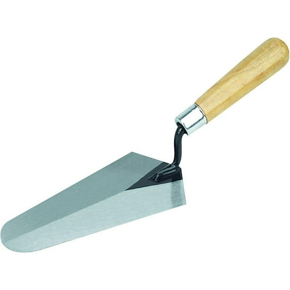 QLT By MARSHALLTOWN 924 7-Inch by 3-3/8-Inch Gauging Trowel with Wood Handle