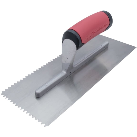 Marshalltown 4-1/2 in. W Steel Notched Trowel — Residential Use, Standard Application
