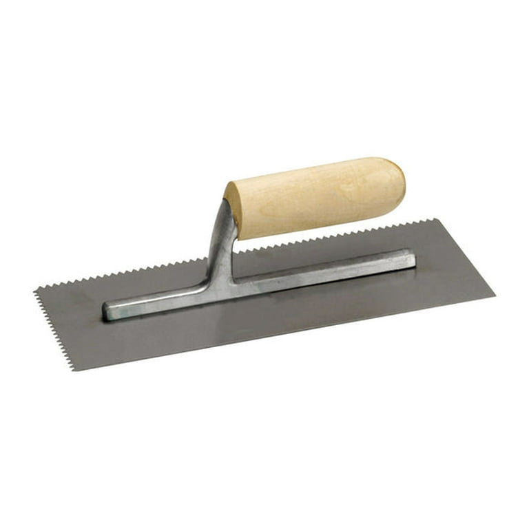 Marshalltown 4-1/2 in. W Steel Notched Trowel Marshalltown 4-1/2 in. W Steel Notched Trowel