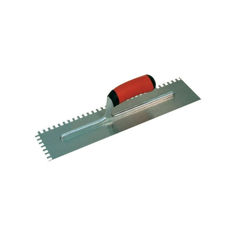 Marshalltown 4-1/2 in. W Steel Notched Trowel Marshalltown 4-1/2 in. W Steel Notched Trowel