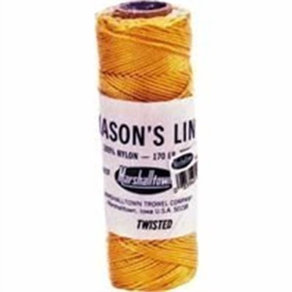 Marshalltown 621 Twisted Nylon Mason's Lines 285', Yellow