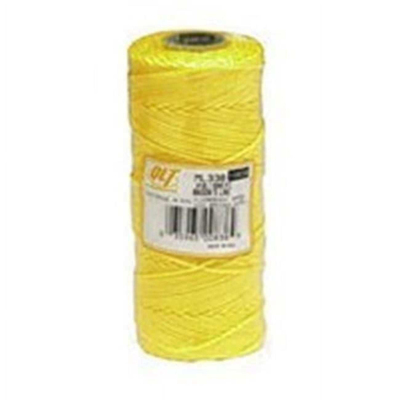 HONGDA 500ft #18 Braided Nylon Mason Line - Fluorescent Yellow, High Visibility, 168 Lb Strength - View #7