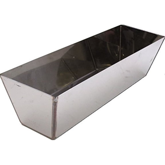 Marshalltown 6397 Heli-Arc Mud Pan 18" Heavy Gauge Stainless Steel Welded Corner