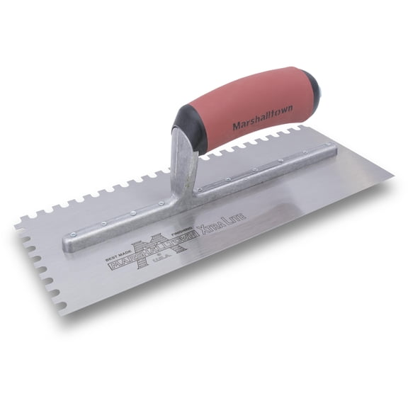 MARSHALLTOWN 717SD Flooring Notched Trowel, 1/4-inch x 1/4-inch x 1/4-inch U-Shaped