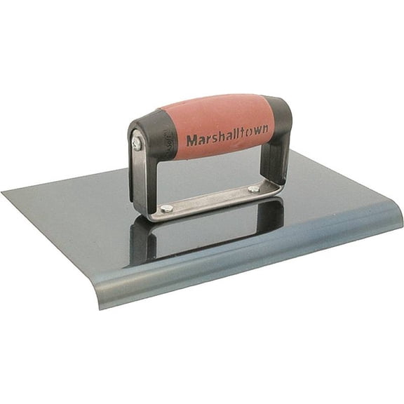 marshalltown the premier line 162bd 6-inch by 6-inch blue steel edger with durasoft handle