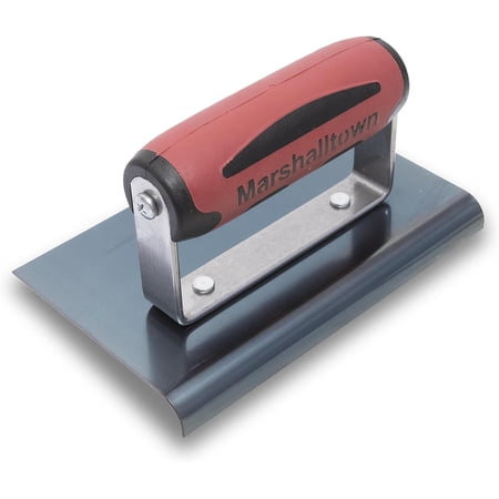 Marshalltown 158BD Blue Steel Concrete Edger 6 x 4 in 3/8 in Radius 1/2 in Lip