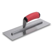 MARSHALLTOWN FT372R Concrete Finishing Trowel, 12 x 4 Inch Carbon Steel Blade, Soft Grip Handle