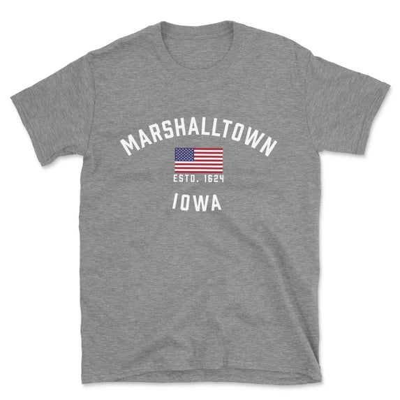 Marshalltown Iowa Patriot Men's Cotton T-Shirt