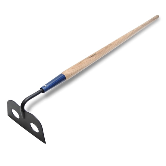 MARSHALLTOWN 14278 Mortar Hoe, 60 Inch Handle, Forged Carbon Steel Head, 7 Inch Wide, Circle Cutouts, 60 Inch Straight Handle, Mixes Mortar and Concrete