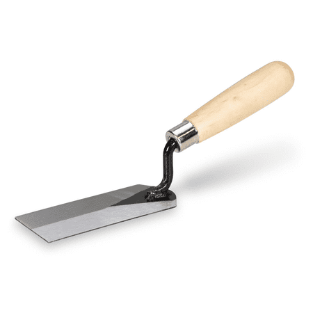 MARSHALLTOWN QLT 97 Margin Trowel, 5 x 2 inch, Carbon Steel Blade, Hardwood Handle