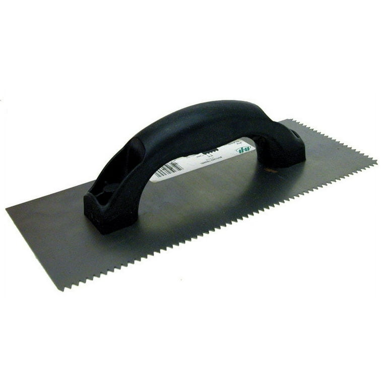 Marshalltown QLT 4 in. W Steel Notched Trowel Marshalltown QLT 4 in. W Steel Notched Trowel