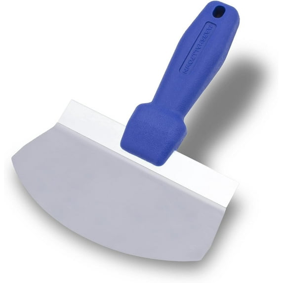 Marshalltown Bucket Scoop for Drywall and Plaster, Stainless Steel Blade, Lightweight Plastic Handle, Aluminum Backing Plate, 4502SD