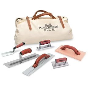 MARSHALLTOWN CTK3 Concrete Apprentice Tool Kit, Nylon Bag, 6-Tool Concrete Kit, Finishing Trowel, Hand Float, Groover, Edger, Wood Float, Margin Trowel