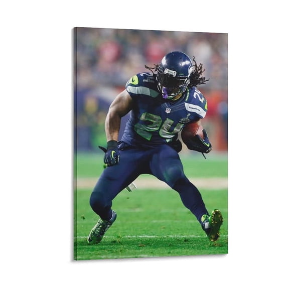 Marshawn Lynch Canvas Poster Wall Art Picture Painting Poster Canvas Print Posters Artworks Bedroom Living Room Decor 24x36inch(60x90cm)