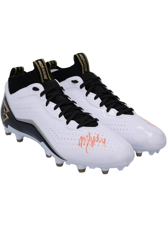 Marshawn Lynch Seattle Seahawks Autographed Black, White & Gold Beast Mode B.T.A Elite Football Cleats - Fanatics Authentic Certified