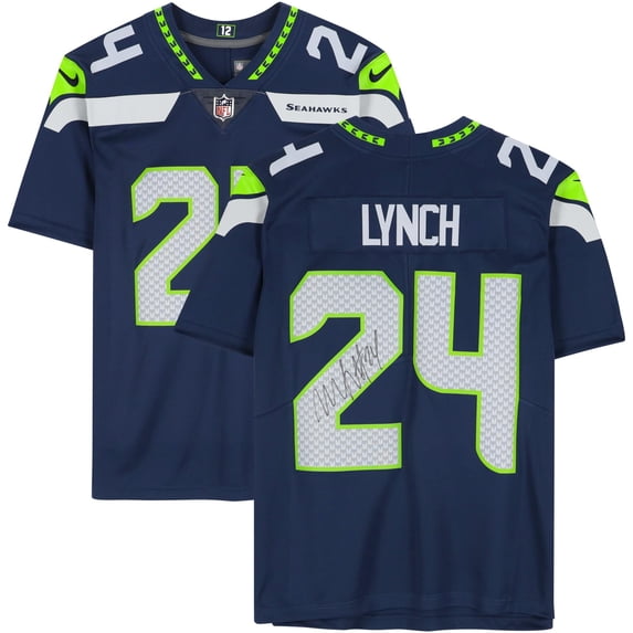 Marshawn Lynch Seattle Seahawks Autographed Navy Limited Jersey - Fanatics Authentic Certified