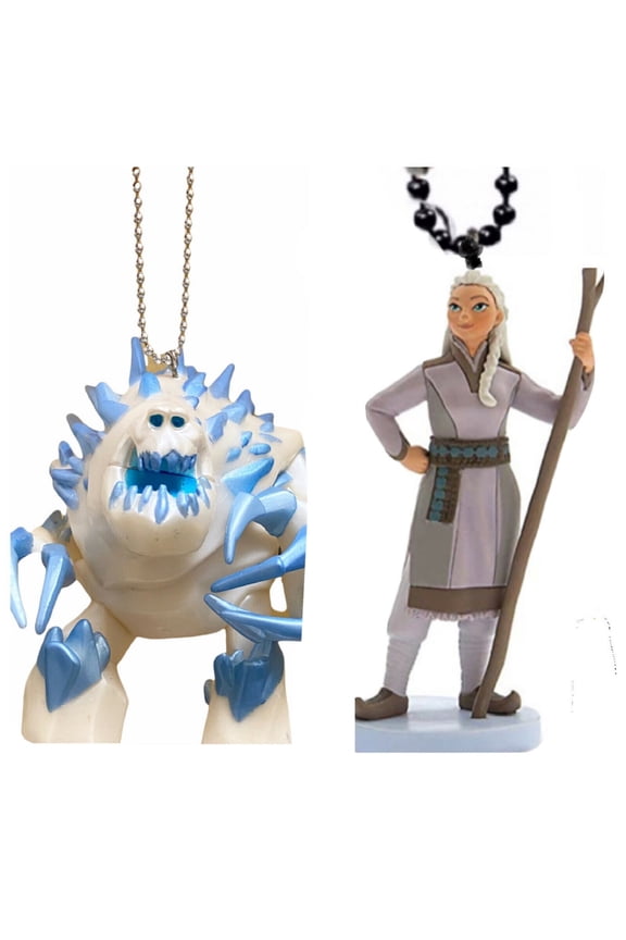 Marshmallow 6 & Yelena 3 Pvc Keychain Dangler Ornament Figure Frozen Disney