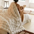 thumbnail image 1 of Marshmallow Cloud Fleece Throw Blanket, Rabbit Plush Faux Fur Blanket, 1 of 7