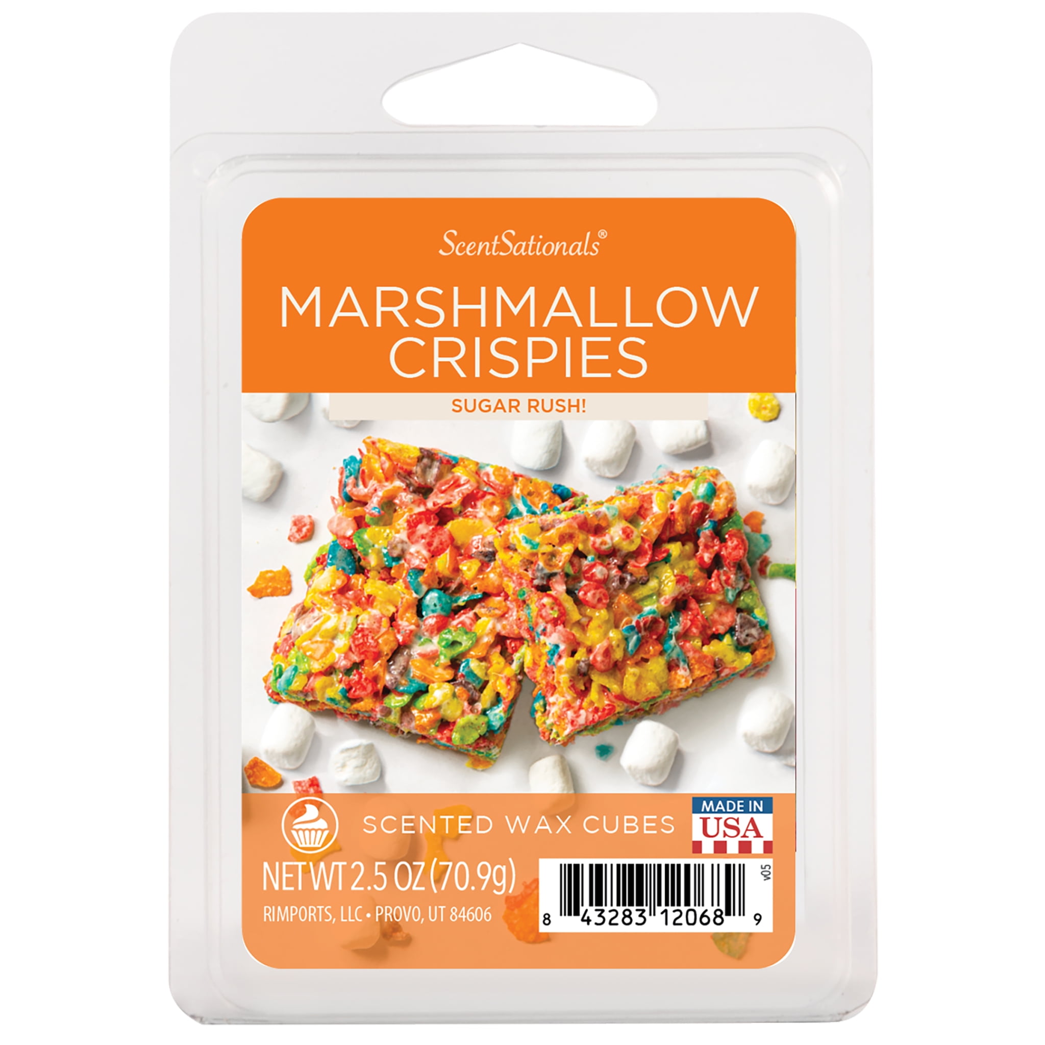 Marshmallow Crispies Scented Wax Melts, ScentSationals, 2.5 oz (1-Pack) 