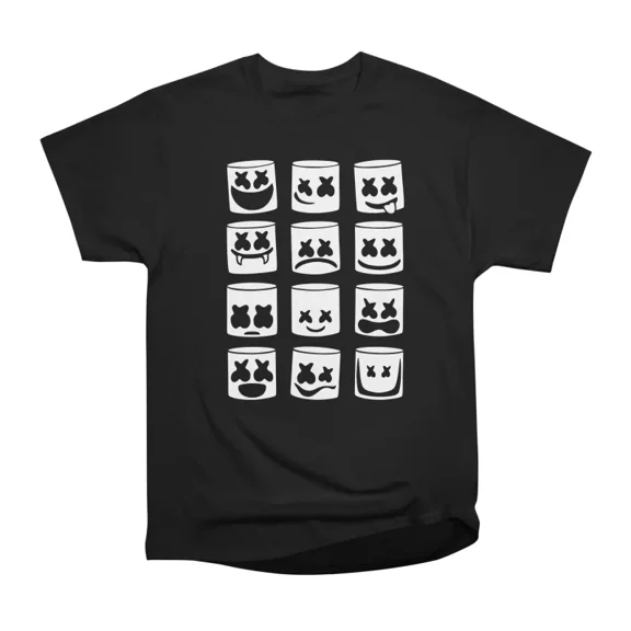 Marshmallow Emoji Faces T-Shirt Tee Gift For Him Merch For Her Apparel For Friend