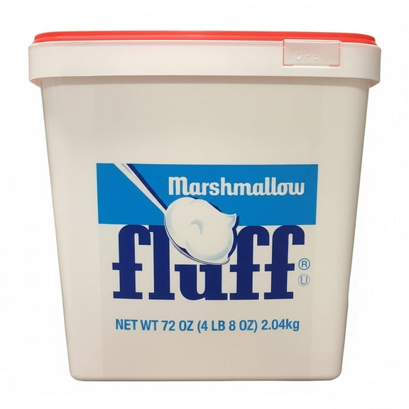 Marshmallow Fluff Original Marshmallow Creme Spread, Gluten Free, Kosher, 72 oz Bulk Resealable Tub