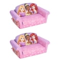 thumbnail image 1 of Marshmallow Furniture 2 Pk Kids 2-in-1 Flip Open Sofa Bed, Disney Princess, 1 of 10