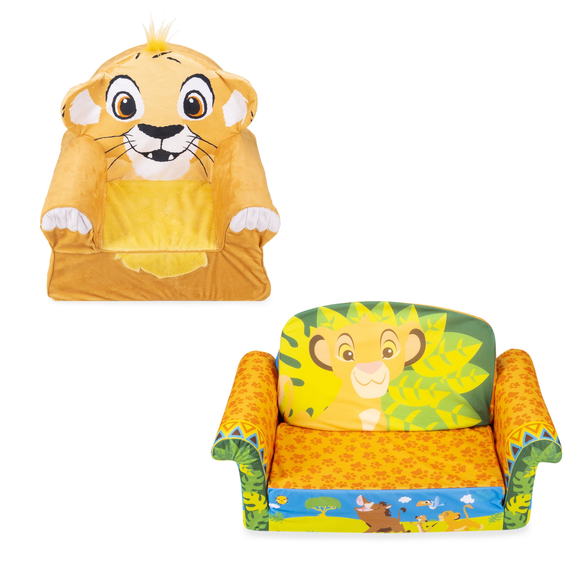 Marshmallow Furniture Comfy Foam Toddler Couch Chair Package The Lion King