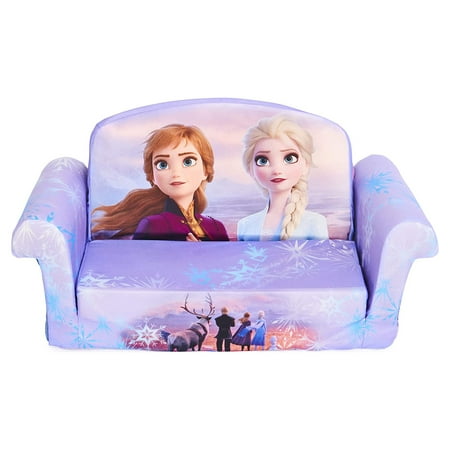 Marshmallow Furniture Kids 2-in-1 Flip Open Foam Compressed Sofa, Frozen 2