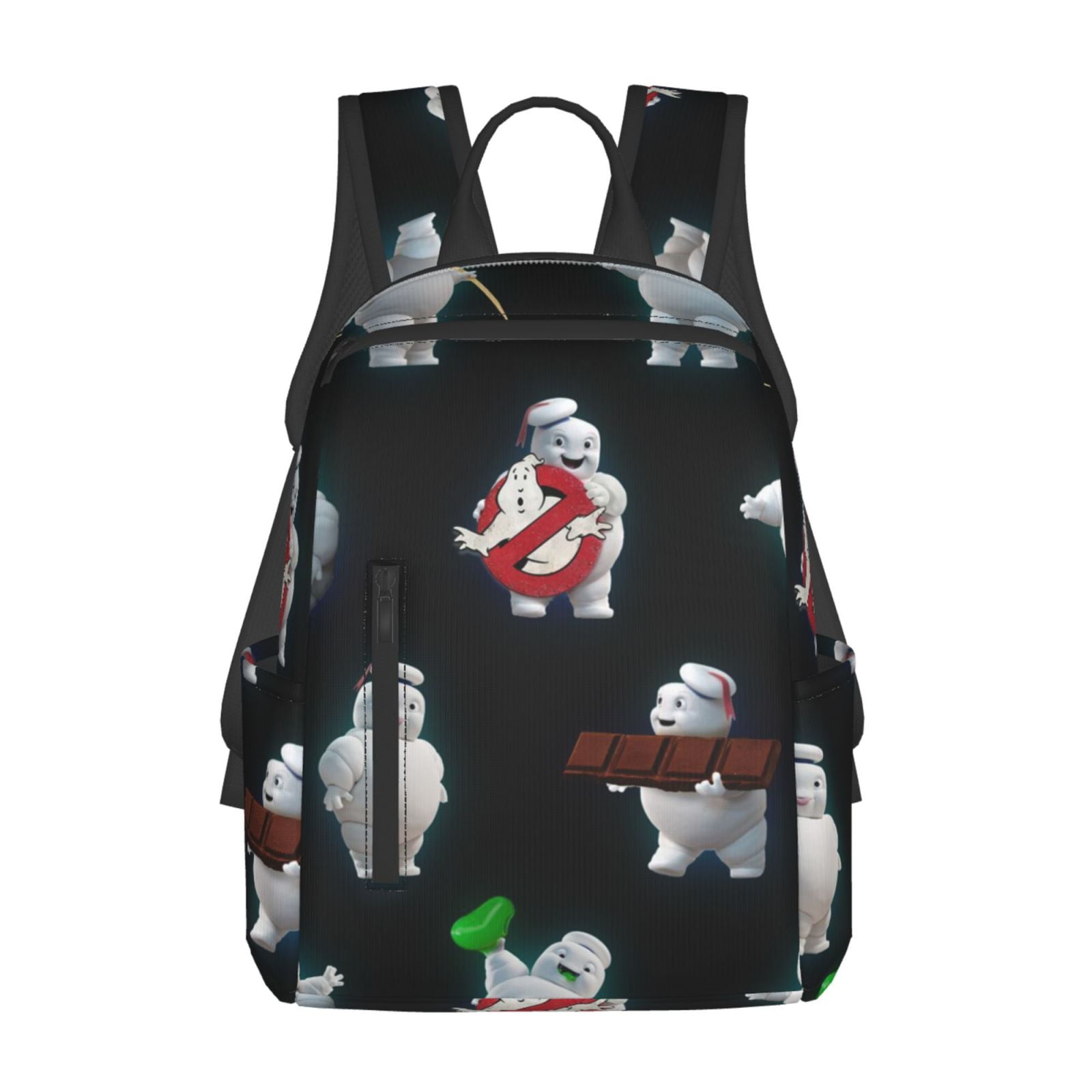 Marshmallow Ghostbusters Backpack Student School Bag Bookbag Satchel