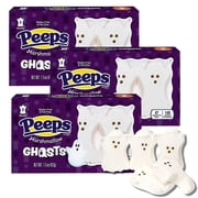 Marshmallow Peeps Ghosts, Halloween Party Candy, Pack of 3, 3 Count per Pack