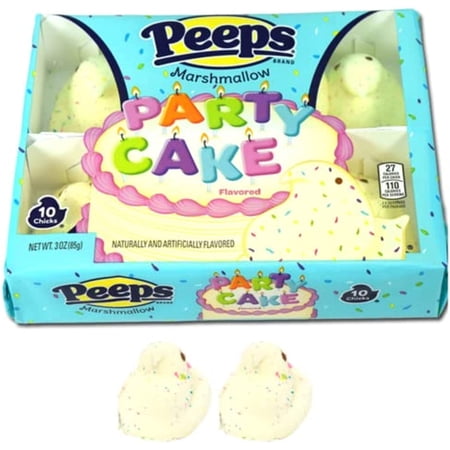 Marshmallow Peeps Party Cake Chicks 10Ct