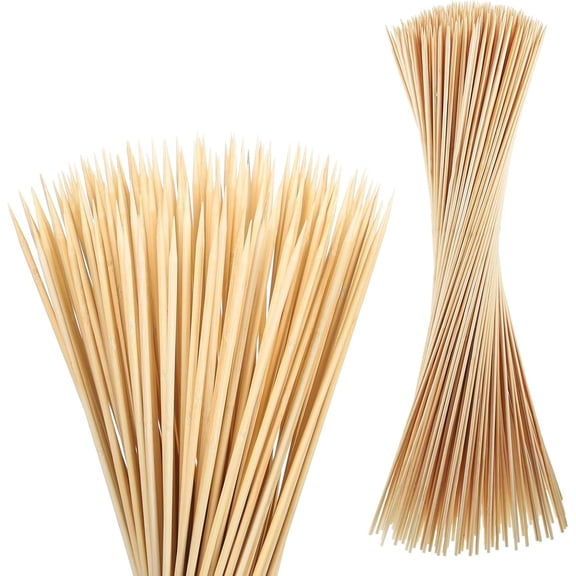 Marshmallow Roasting Sticks,30 Inch Extra Long 5mm Thick Bamboo Skewers for Fire Pit,Smores Roaster,Barbecue,Campfire,Weddings and Plant Stakes