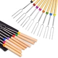 thumbnail image 1 of Marshmallow Roasting Sticks, 32 Inch Extendable Barbecue Forks, Campfire Smores Skewers Sticks for Fire Pit, Telescoping Forks of BBQ Camping Campfire Accessories, 1 of 9