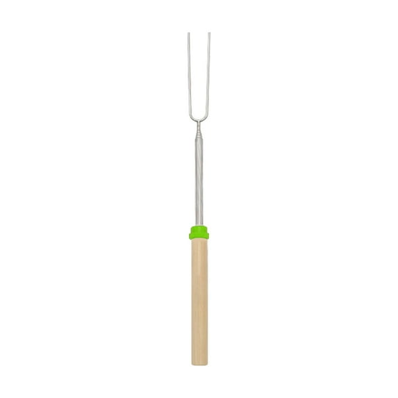 Marshmallow Roasting Sticks, Telescoping Smores Sticks for Open Fire Pit, 32 Inch Long Marshmallow Toasting Barbecue Forks S’mores Skewers for Campfire Camping Hotdog Hot Dog Bonfire Grill, 1 Pcs