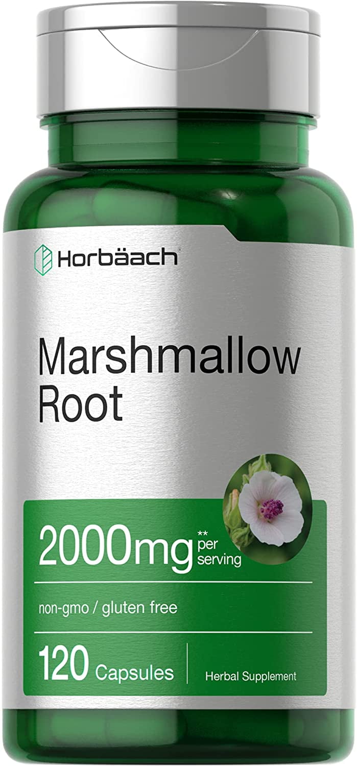 Horbaach Marshmallow Root Herbal Supplement NonGMO, Gluten Free