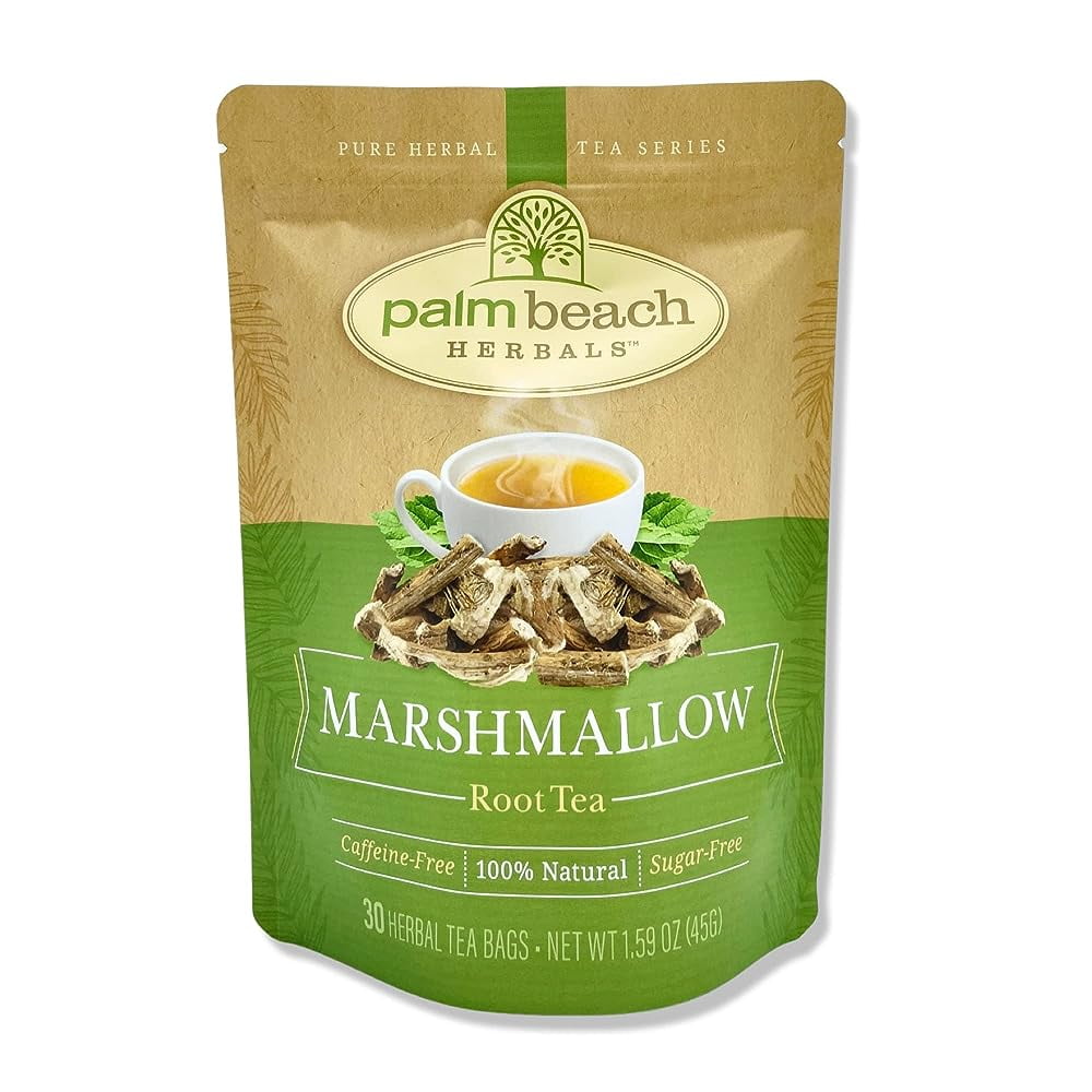 Marshmallow Root Tea By s, 30 Count Tea Bags, CaffeineFree Pure Tea