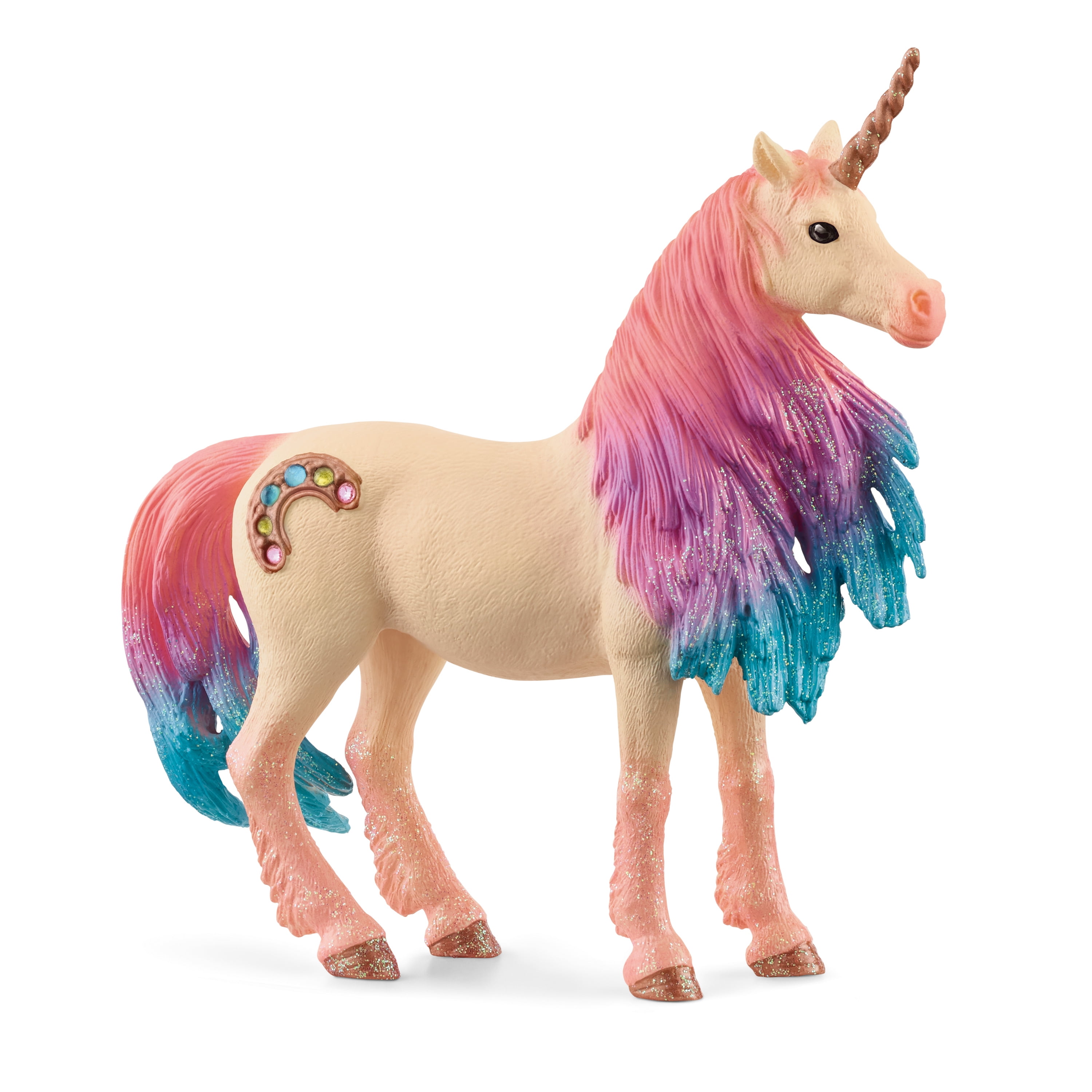 Schleich Bayala - Marshmallow Unicorn Mare Figurine - Pink and Blue Unicorn Toy for Girls and Boys - Fantasy Horse Figurine for Kids Ages 5+