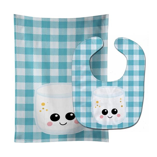 Marshmellow Face Baby Bib & Burp Cloth