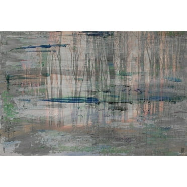 "Marshy Reflection" Painting Print on Wrapped Canvas