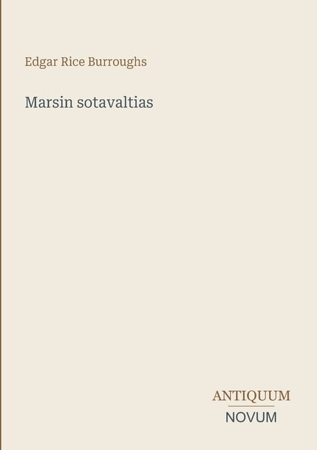Marsin sotavaltias, (Paperback)