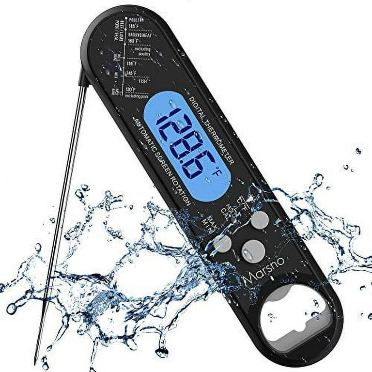 IP66 Waterproof Digital Food Cooking Oven Thermometer Stainless