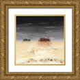 thumbnail image 1 of Marso  12x12 Gold Ornate Wood Framed with Double Matting Museum Art Print Titled - L estuaire, 1 of 4