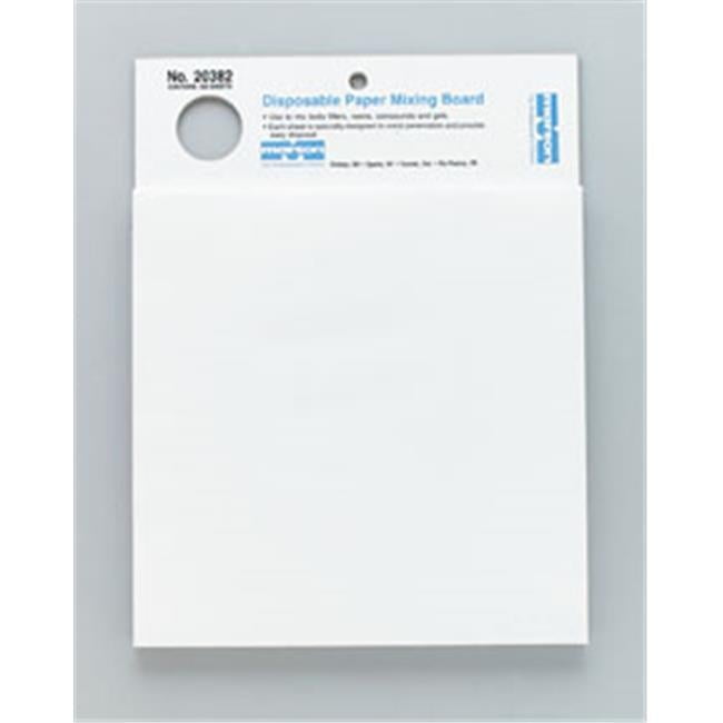 Marson 20382 Disp. Paper Mixing Board-100 1 0 in. x 1 0 in. Shts