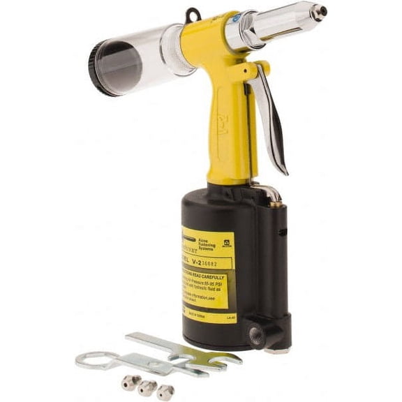 Marson 79014 Air Rivet Tool: 3/16" Capacity, 0.551" Stroke Length 1/4" Inlet