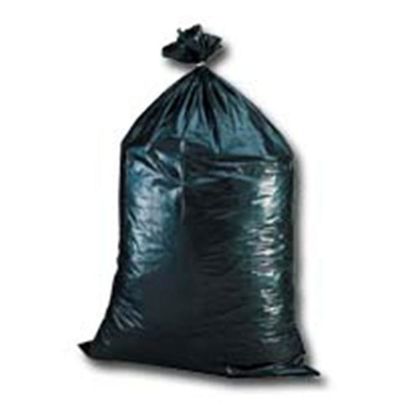 Plasticplace plasticplace black garbage bags 38x58 55 gallon 75/case 1.5 mil